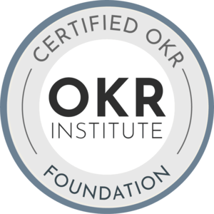 Selo Certified OKR Foundation do OKR Institute